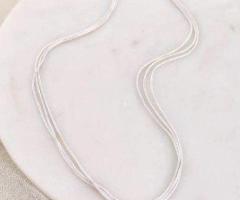 Buy Seasons Jewelry Silver Strand Chain Necklace for Special Gift - A Coastal Christmas