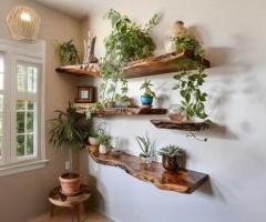 Buy Premium Wooden Floating Shelves for Modern Wall Storage Online in India