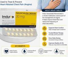Imdur 30mg & 60mg Tablets (Isosorbide Mononitrate) | Angina Support