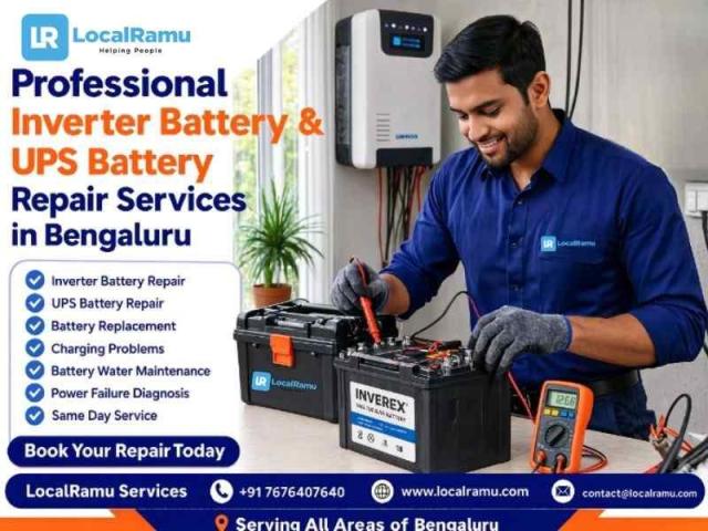 Never Face a Power Cut Again Inverter and UPS Battery Repair by LocalRamu in Bengaluru