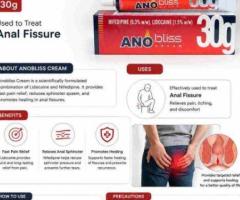 Anobliss Cream 30g (Lidocaine + Nifedipine Ointment) | Used to Treat Anal Fissure