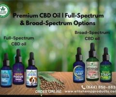 Premium CBD Oil | Full-Spectrum & Broad-Spectrum Options