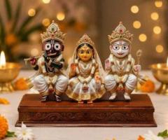 Premium Jagannath Subhadra Balabhadra Idol Set | Shri Prasadam