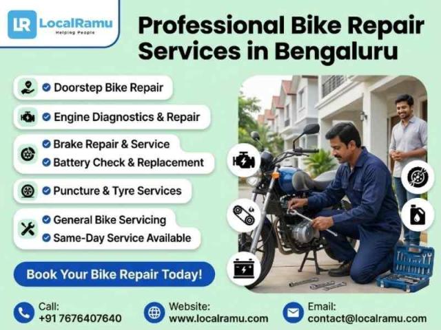 Bengaluru's Most Trusted Bike Repair Service LocalRamu Is Just One Call Away