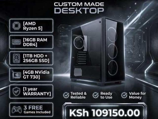 Purpose built AMD Ryzen 5 16gb RAM desktop PC