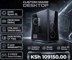 Purpose built AMD Ryzen 5 16gb RAM desktop PC