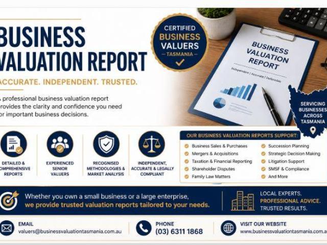 Business Valuation Report – Accurate, Independent & Certified