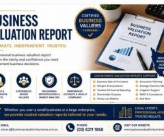 Business Valuation Report – Accurate, Independent & Certified