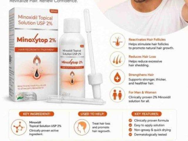 Minoxytop Minoxidil Solution for Hair Loss | Hair Growth Treatment for Men & Women