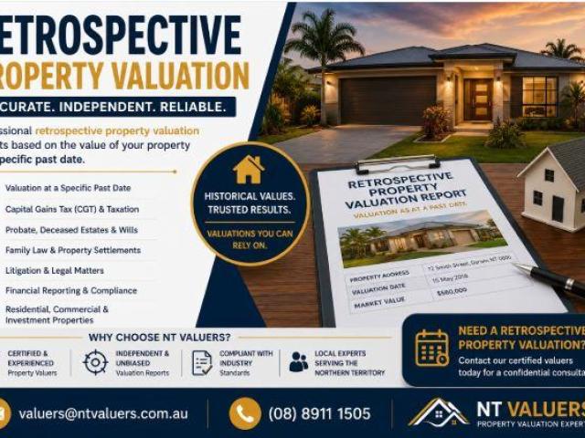 Retrospective Property Valuation NT | Certified Valuers