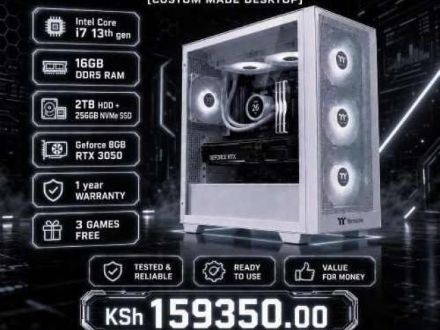Purpose built Core i7 16gb DDR5 RAM gaming PC