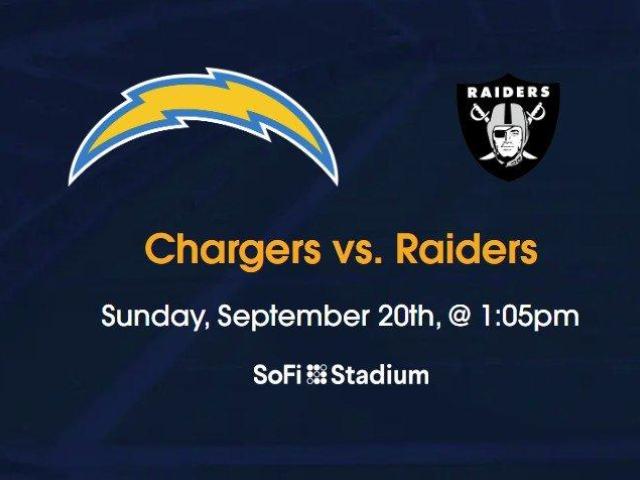 Chargers vs Raiders Tickets