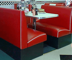 Choose from an assorted range of Diner booth sets exclusively made in the USA