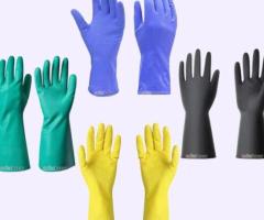 Reusable Rubber Hand Gloves | Durable Safety Gloves