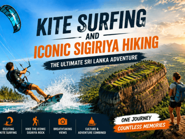 Adventure Awaits with Kite Surfing and Iconic Sigiriya Hiking in Sri Lanka