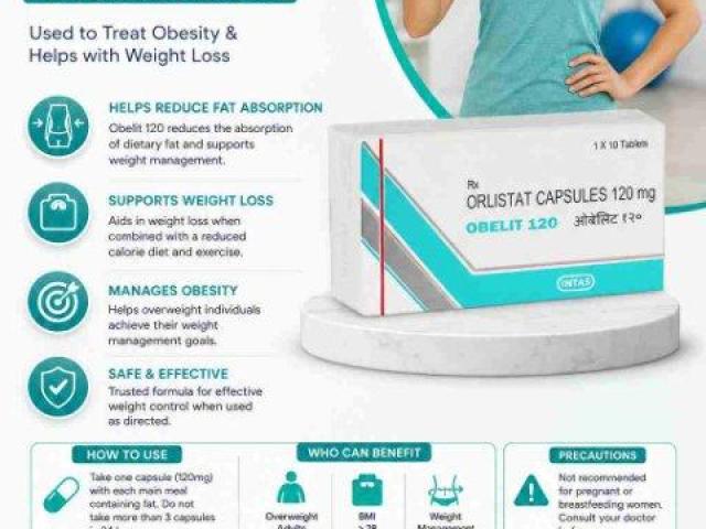Obelit (Orlistat 120mg) Capsule | Xenical Alternative
