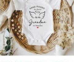 Personalised Baby Vest for Pregnancy Announcements Moments UK