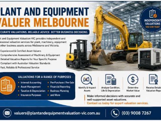 Plant and Equipment Valuer Melbourne