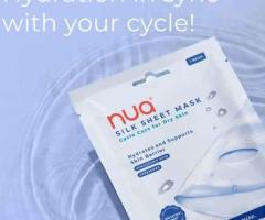 Nua Silk Sheet Mask - Hydrating & Repairing Sheet Mask with Ceramides & Hyaluronic Acid