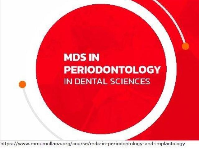 Mds in periodontology and implantology colleges in haryana
