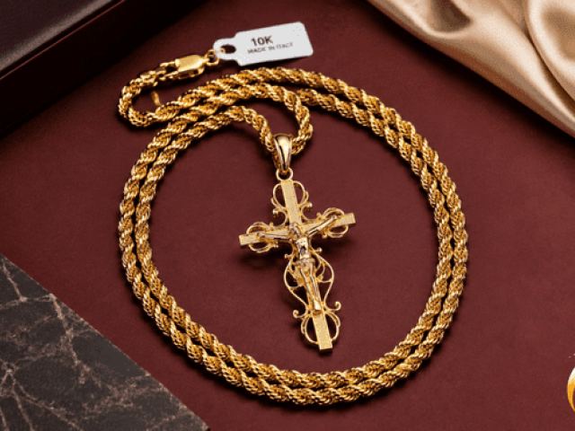 Buy 10K 14K Cuban Chain Rope Chain in Texas USA–My Elite Jeweler
