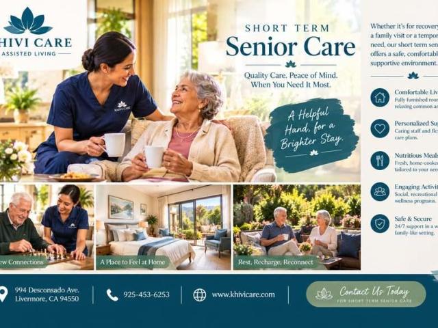 Short Term Senior Care After Surgery or Travel