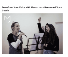 Transform Your Voice with Mama Jan – Renowned Vocal Coach