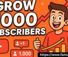 Buy 1000 Real YouTube Subscribers to Boost Your Channel Now