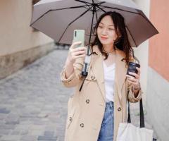 Stay Dry Anywhere with a Wearable Hands Free Umbrella